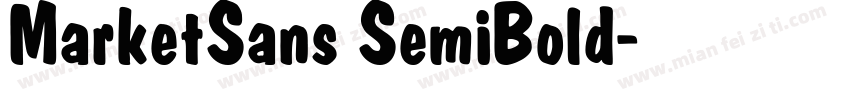 MarketSans SemiBold字体转换